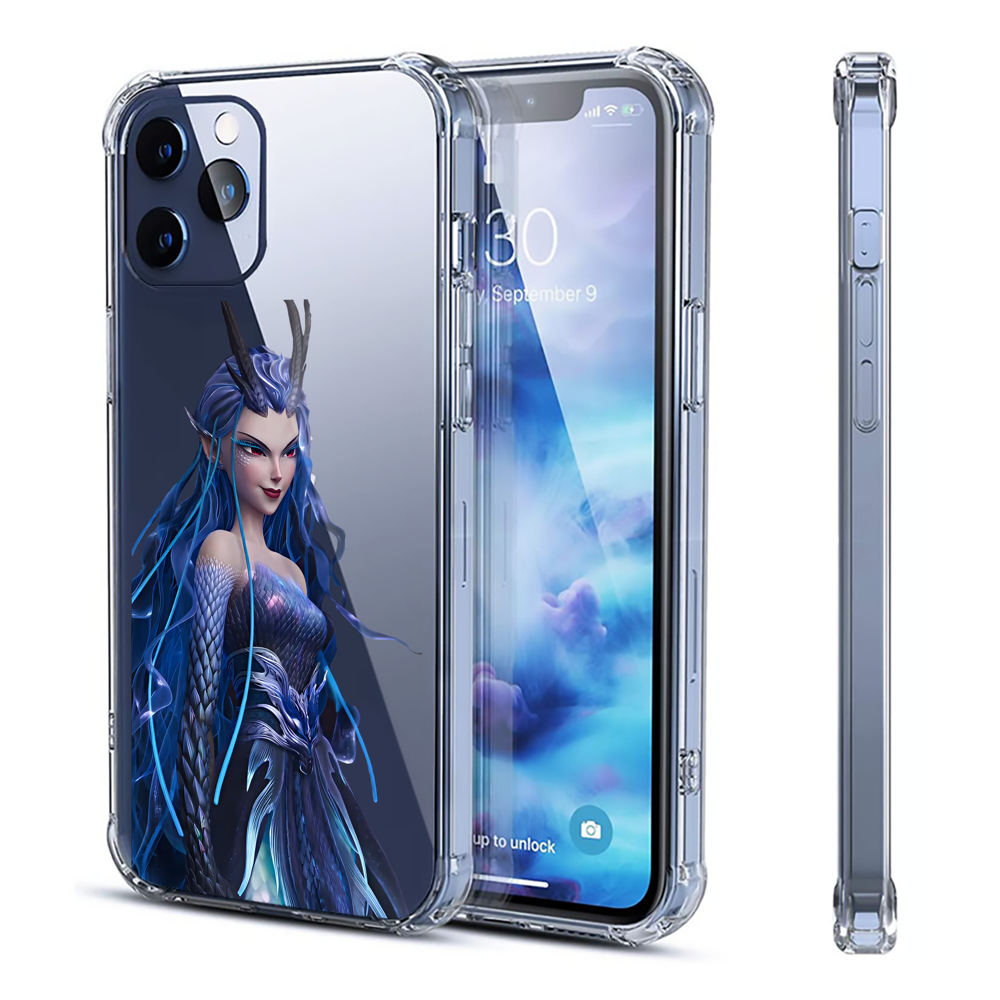 （画像用） Ne Zha 2 ナタ 魔童の大暴れ 【iPhone 12シリーズ対応】透明スマホケース（クリアソフトケース）